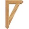 Ekena Millwork Traditional Arts and Crafts Rough Sawn Bracket w/ Offset Brace, Western Red Cedar, 6"W x 20"D x 32"H BKT0604X20X32TRA03RWR - alternate 2